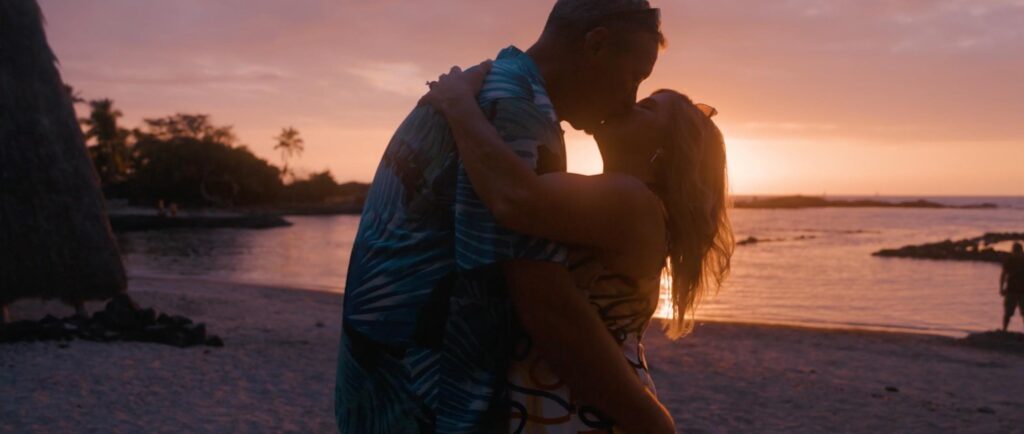 Sunset kiss at the Beach